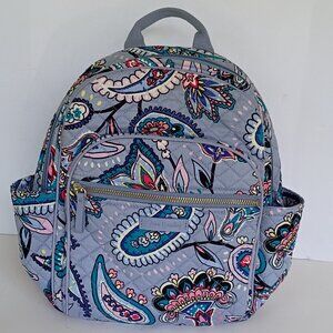 Vera Bradley Iconic Campus Backpack Makani Paisley Small W Pockets